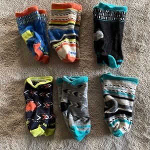 6 pairs infant smartwool socks